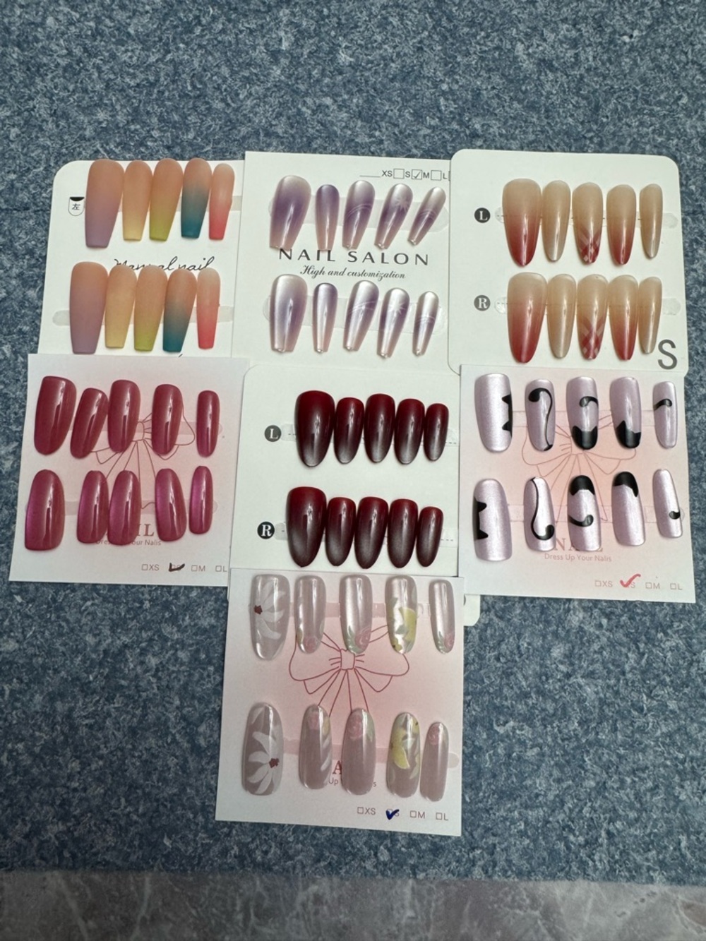 Assorted Pink and Nude Press-On Nail Set -